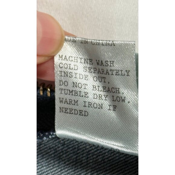 SHOW ME YOUR MUMU Berkeley Bell Overalls Frayed Hem in Dark Rainstorm - Picture 14 of 16